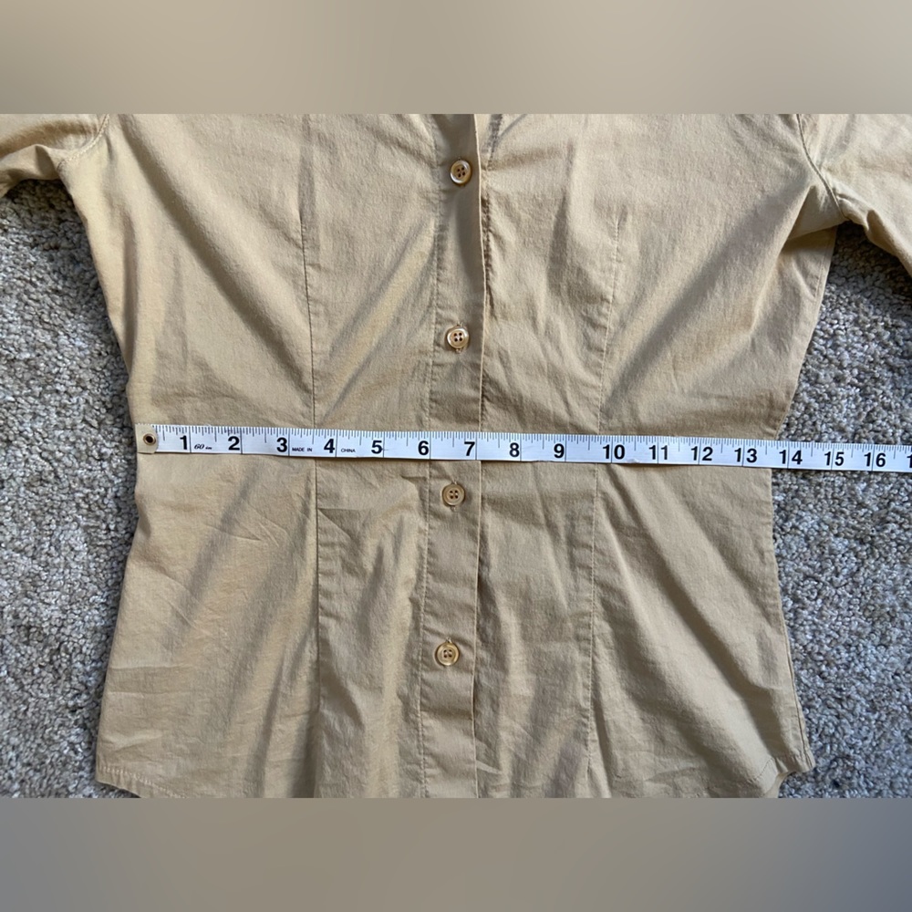 Vintage Sisley Dramatic Collar Button Down - Picture 10 of 10